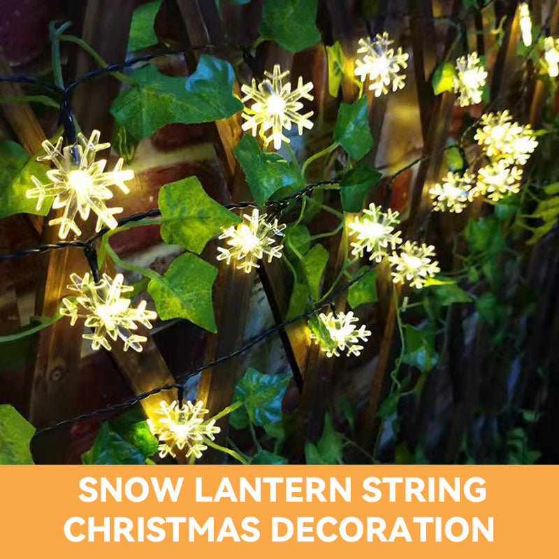 Snow Lantern String Christmas Decoration