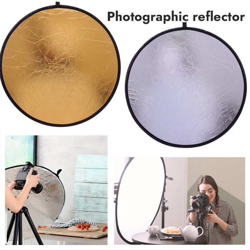 2-in-1 Folding Round Reflector