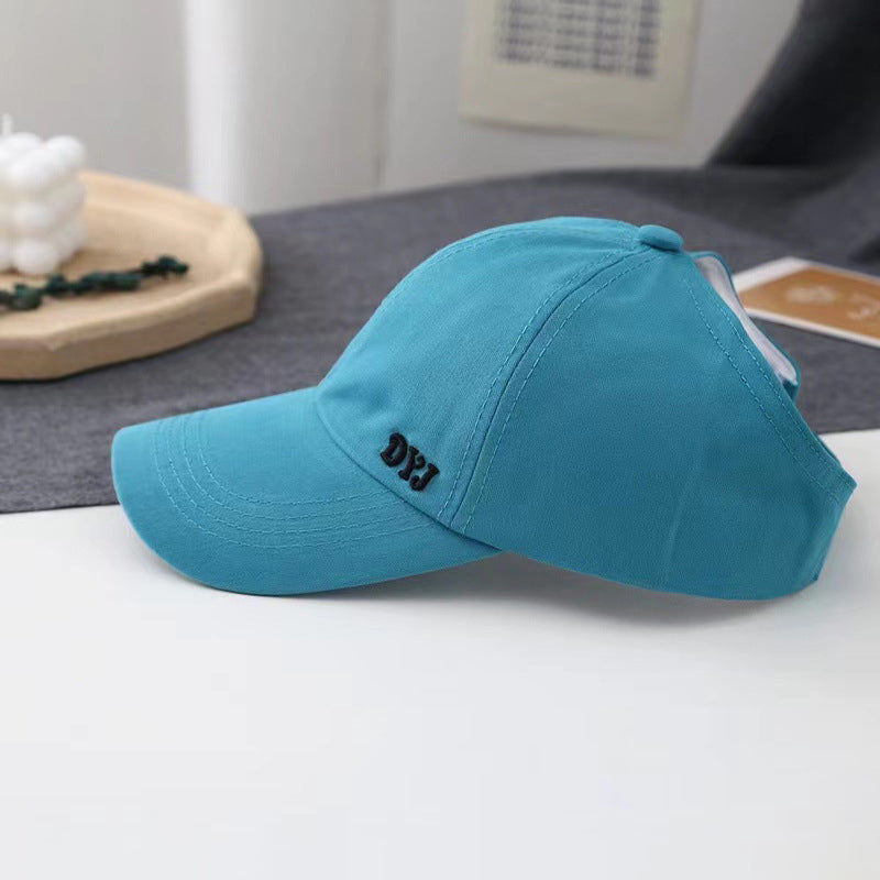 Tie-in Ponytail Baseball Cap