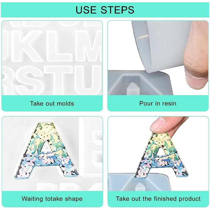 Silicone Alphanumeric Mold