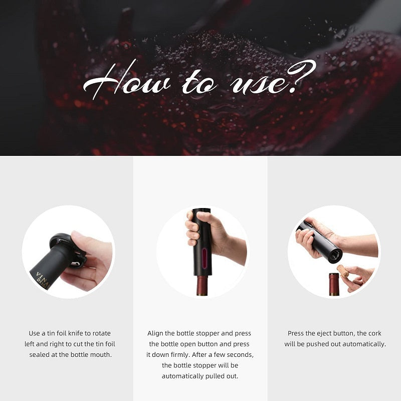 🍷4-in-1 Electric Wine Opener Set (4 pcs)