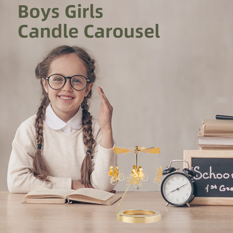 Boys Girls Candle Carousel