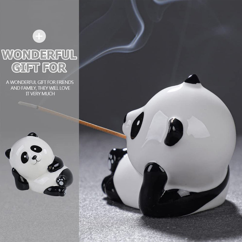 Ceramic Panda Dundun Incense Insert