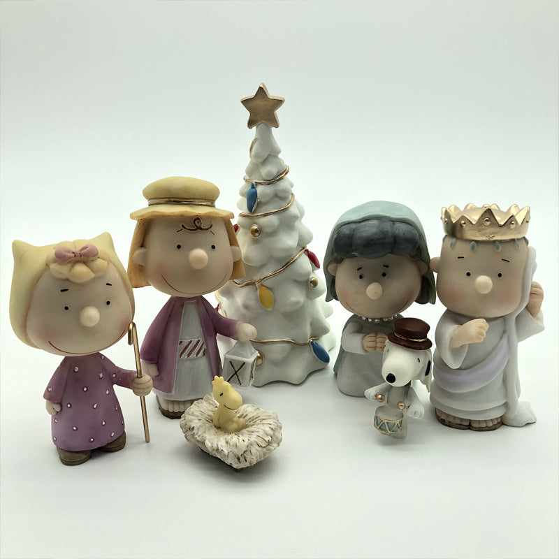 Set of 7 Christmas Pageant Figurines