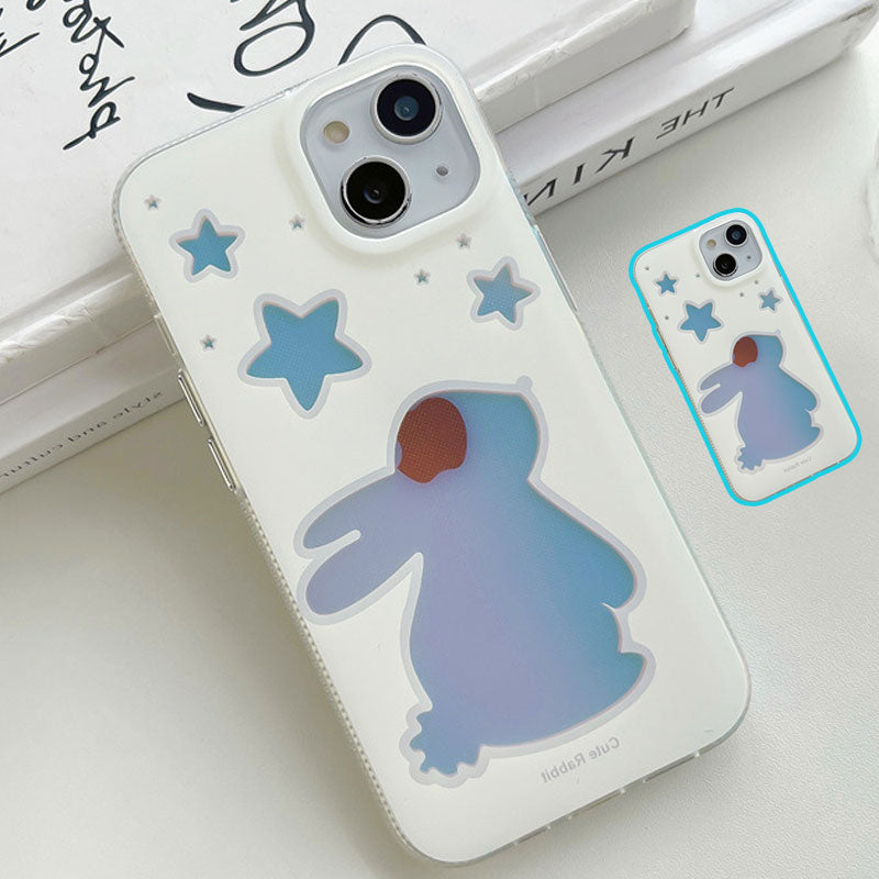 Laser Colorful Rabbit Phone Case