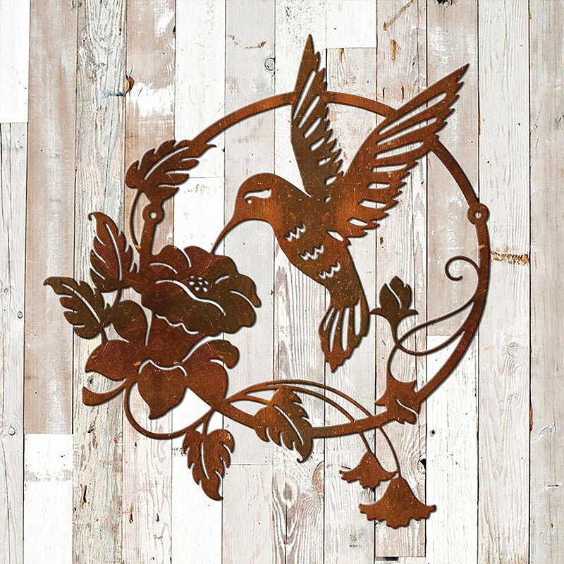 Circular Hummingbird Wall Art Decorations