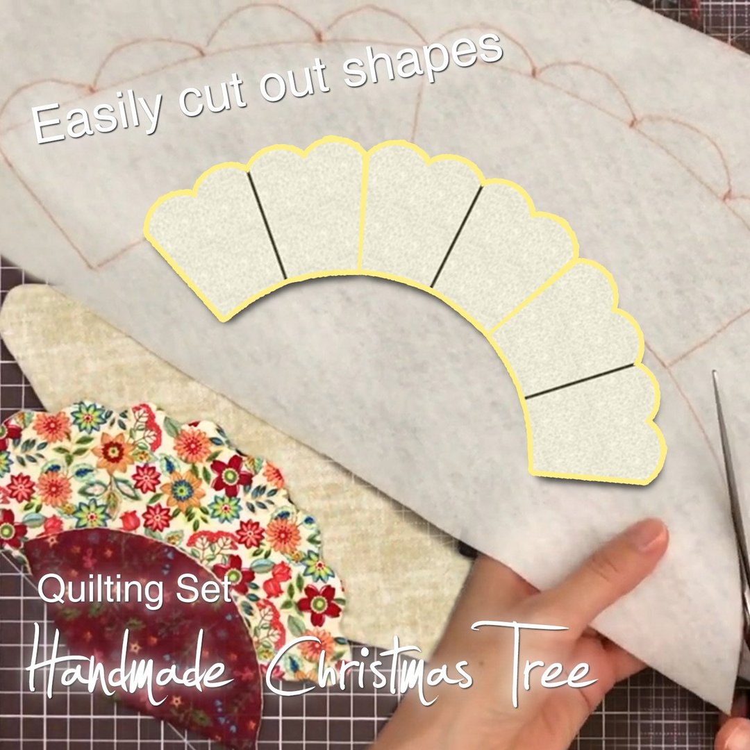 🎄Handmade Christmas Tree Quilting Set (7 pcs)