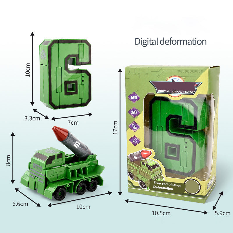 Children's Digital Transformation Robot Toy