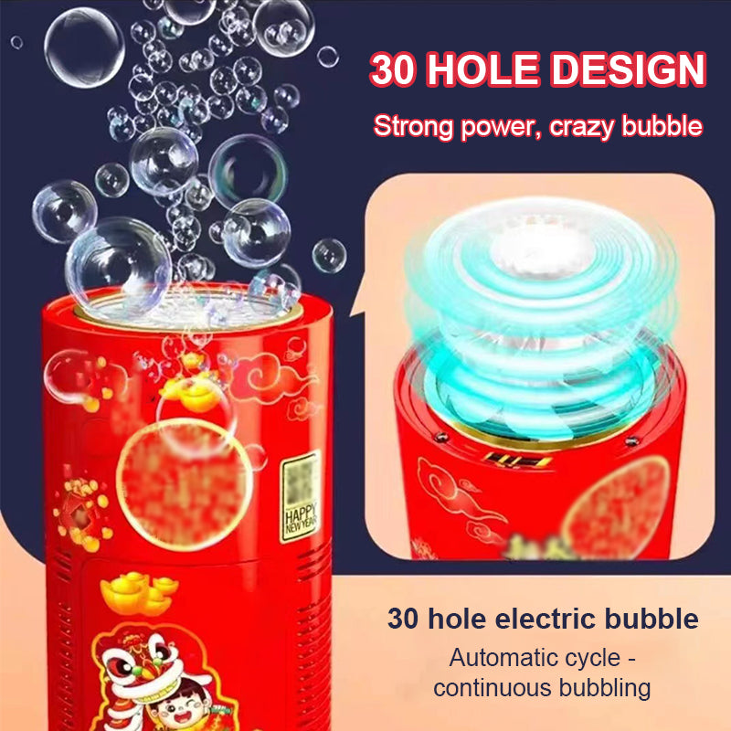 New Year Gift Fireworks Bubble Machine