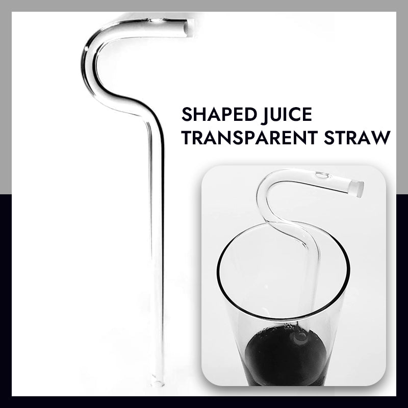 Shaped Juice Transparent Straw