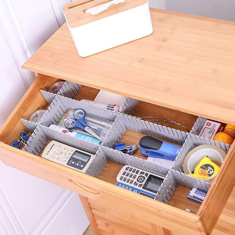 4 Pcs Grid Drawer Divider