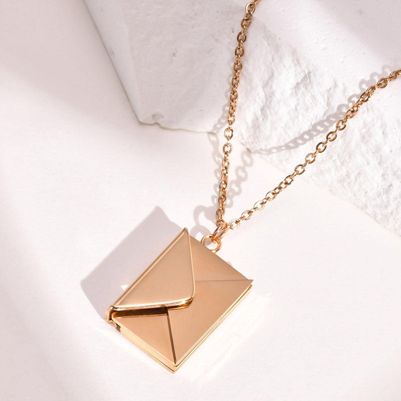 Envelope Necklace with Secret Message