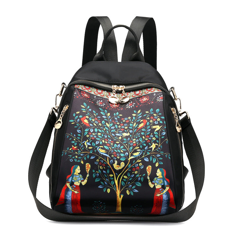 2 bags (Print backpack / shoulder bag) / height 25CM* width 15CM* thickness 30CM