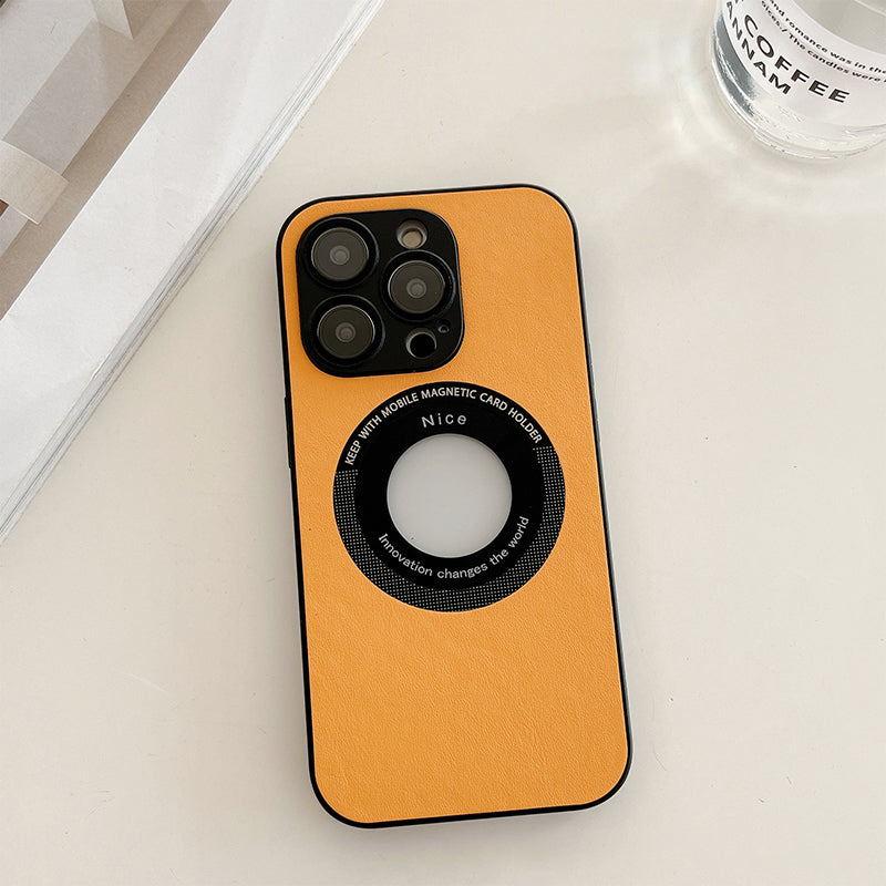 Magnetic Leather Phone Case