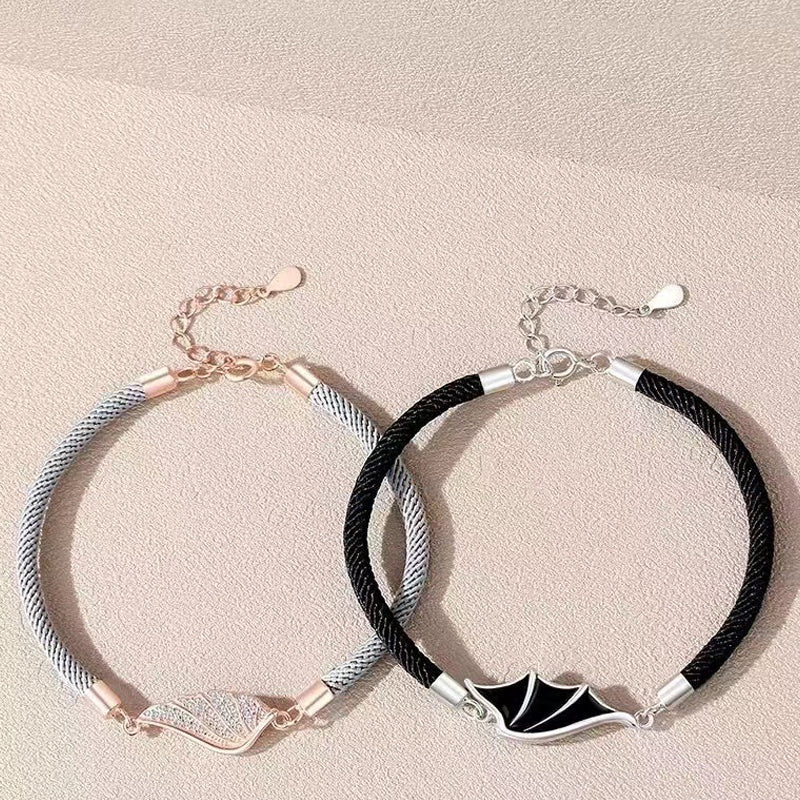 Angel and Demon Couple Bracelet