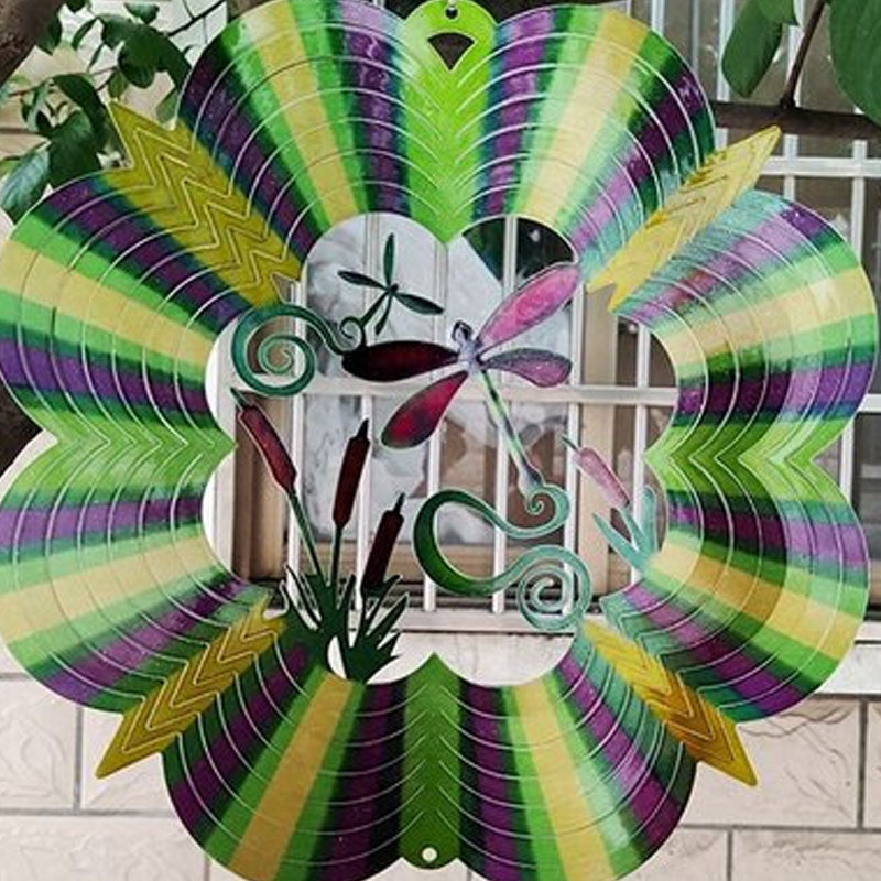 Hummingbird Kinetic 3D Metal Garden Decor Wind Spinner