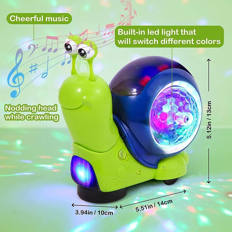 Music Light Educational Snail Toy