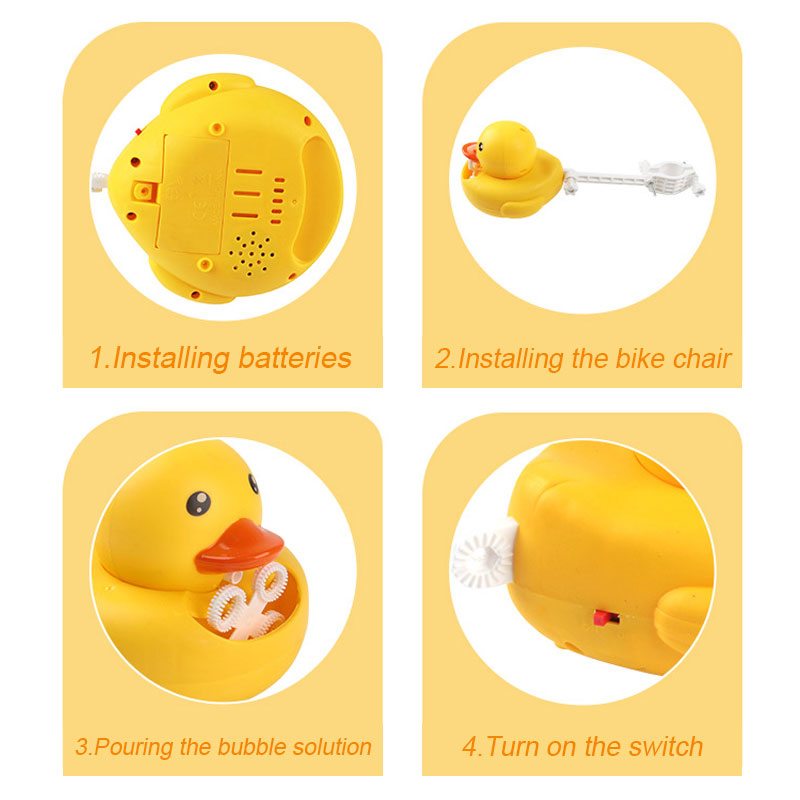 Children's Yellow Duck Bubble Machine