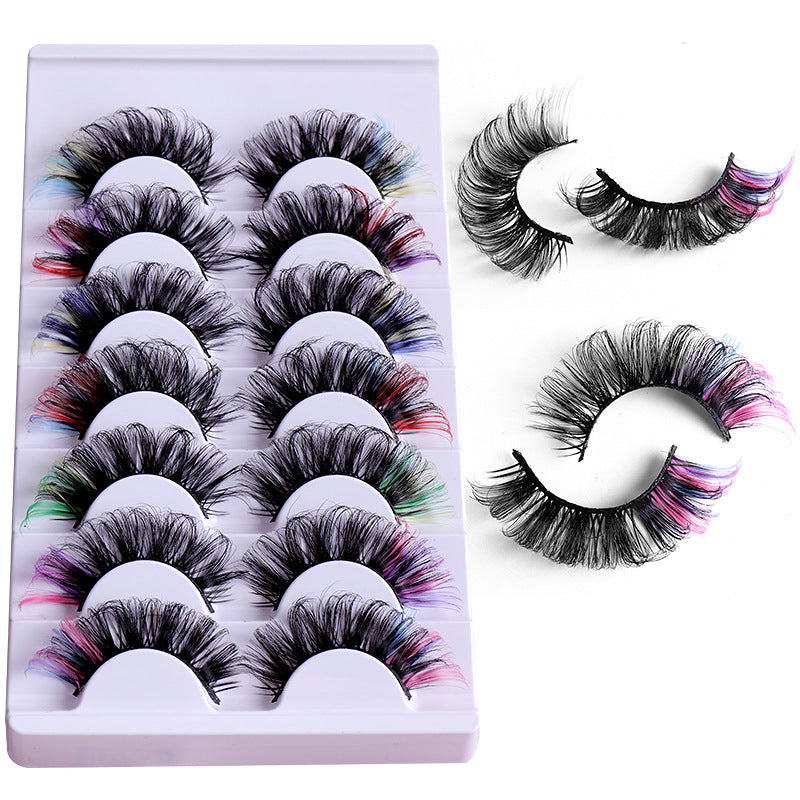 Colorful Thick Curling Eye Tail False Eyelashes