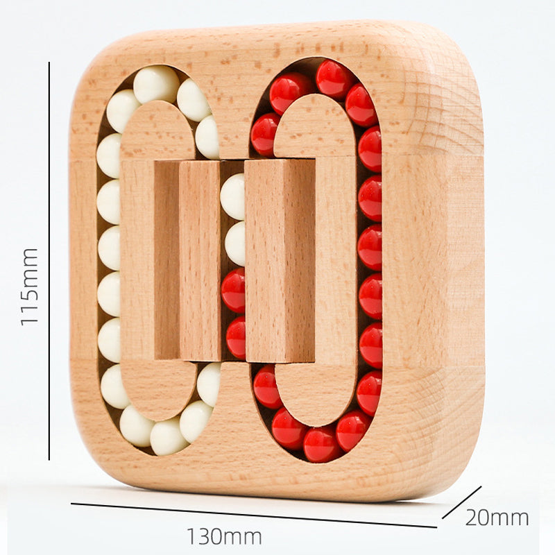 Flat Rolling Ball Educational Wooden Toy