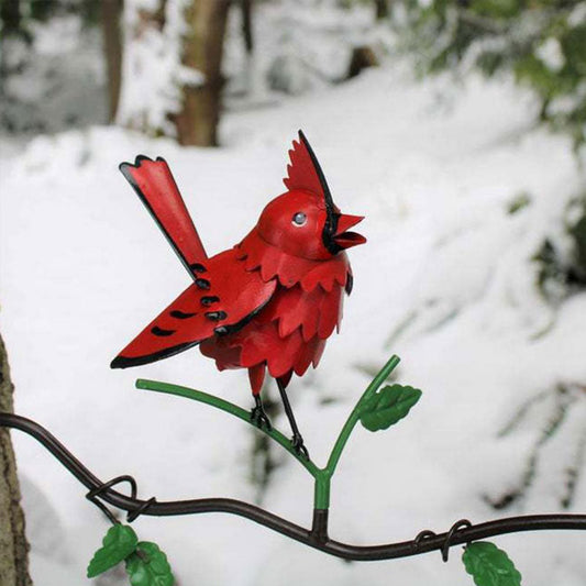 Outdoor Realistic Bird Decorations, Lovely Iron Art, Garden Animal Decorations