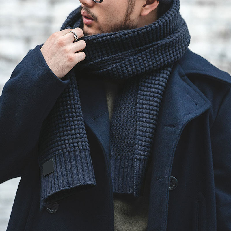 Men Striped Cotton Scarf