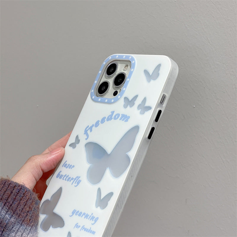 Gradient Laser Butterfly Phone Case