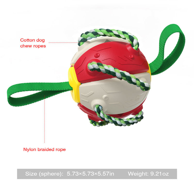 Outdoor Training Interactive Frisbee Soccer Dog Toy