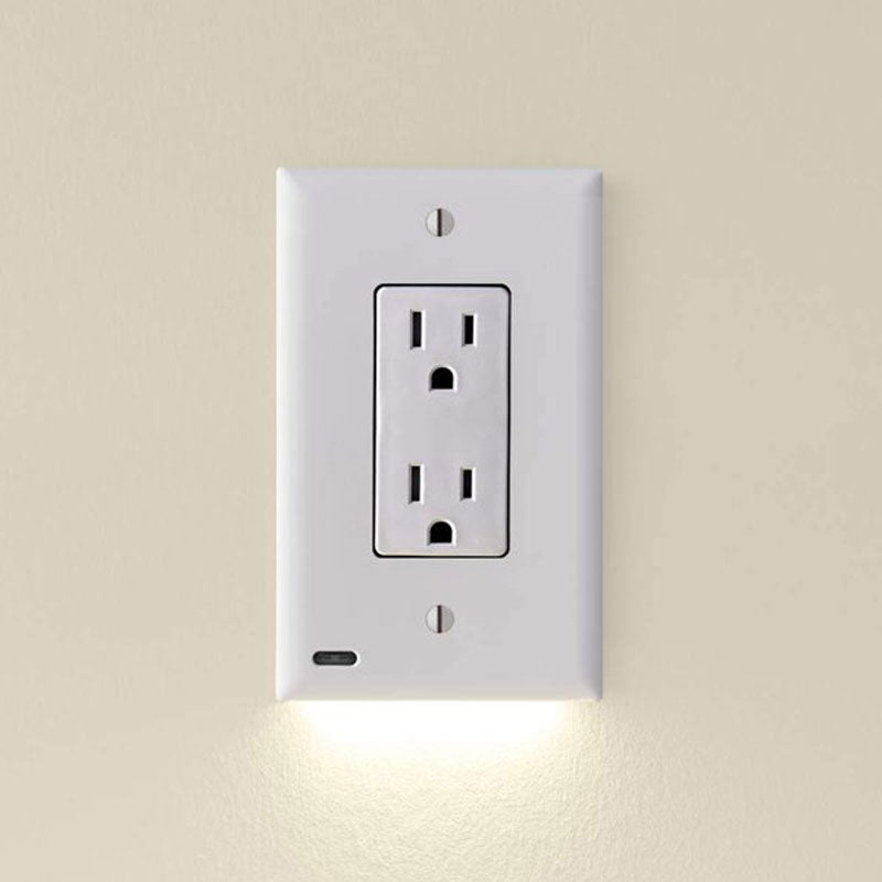 Snappower Guidelight, Outlet Cover Plate With Led Night Lights