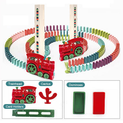 Kids Electric Domino Train