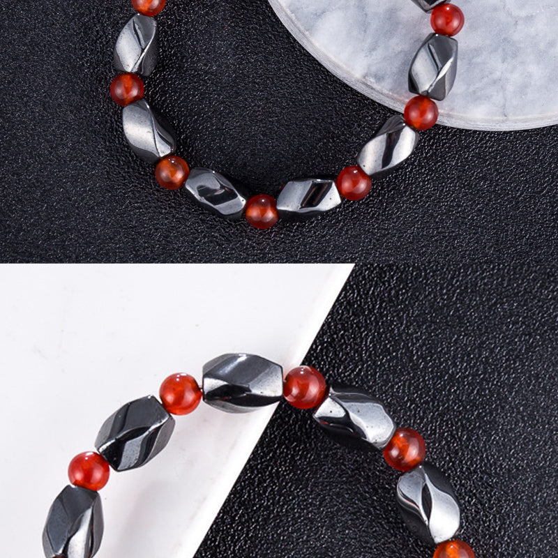 Magnetic Black Stone Ruby Bracelet