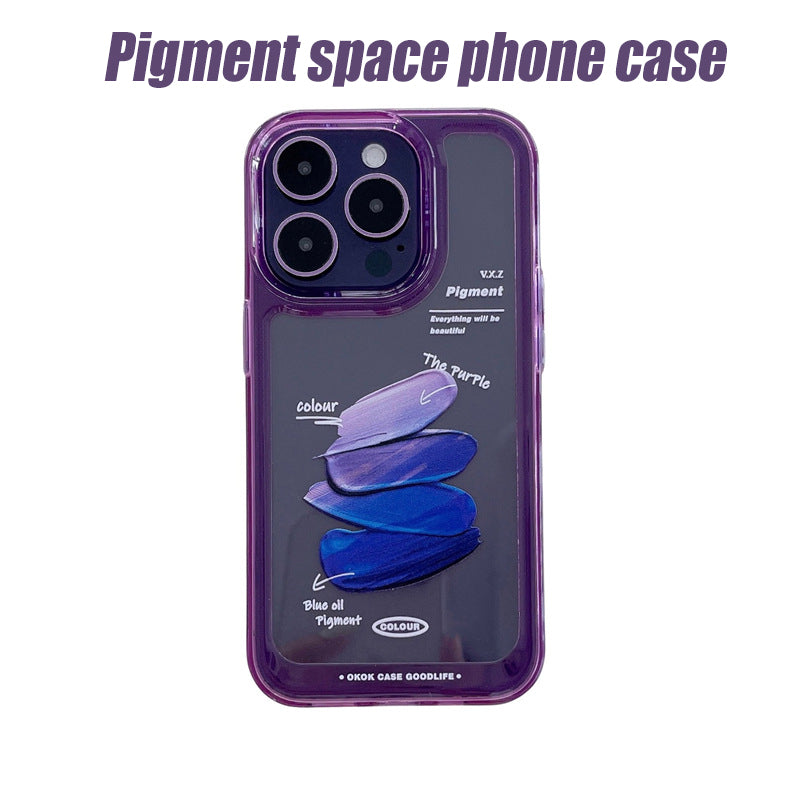 Creative Purple Pigment Space Phone Case