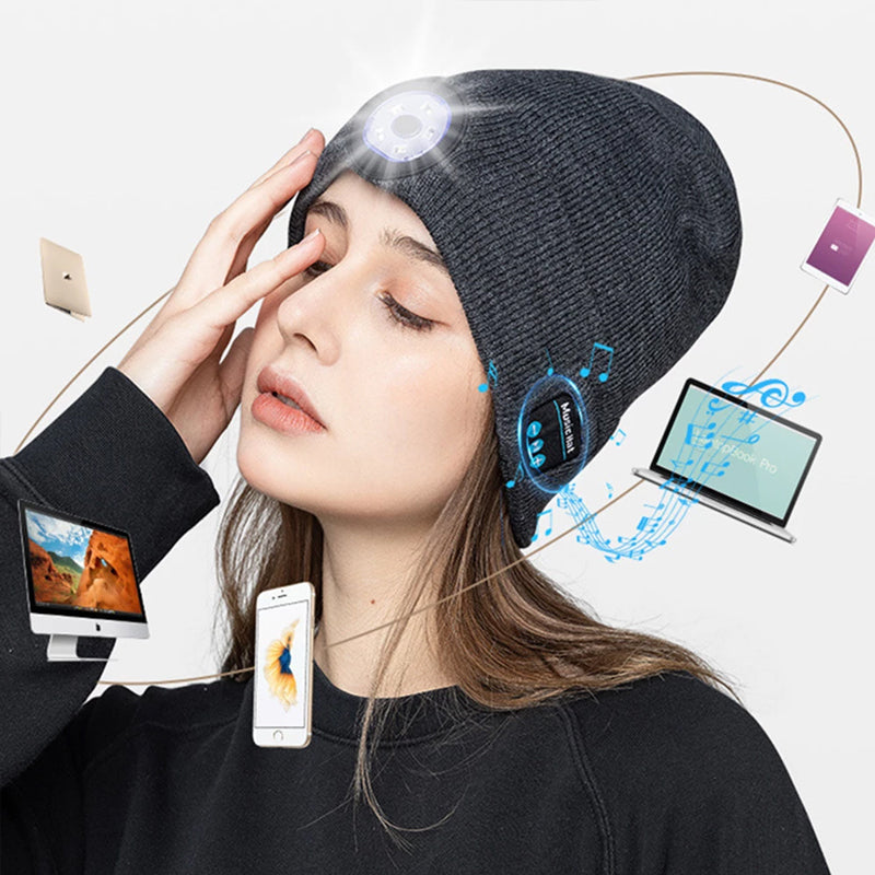 Warm Bluetooth 5.0 LED Wireless Hat