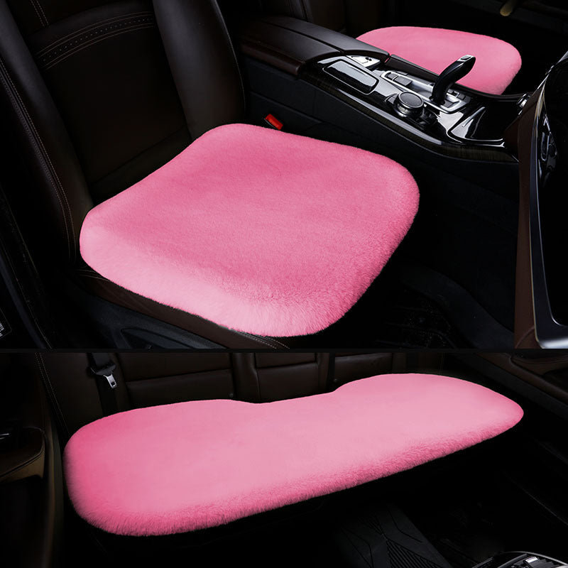 Car Seat Cover 3 Piece Universal Warm Fluffy Seat Cushion