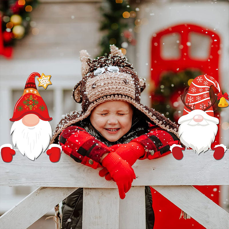 Christmas Fence Peeper Decoration