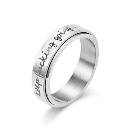 Rotatable Titanium Steel Ring