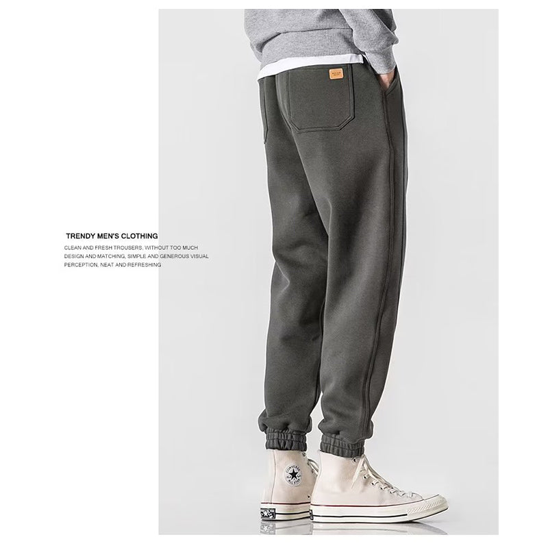 Loose Casual Fleece Men's Pants