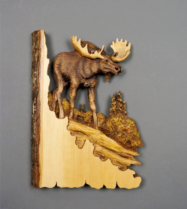 Animal Carving Handcraft Gift Wall Hanging