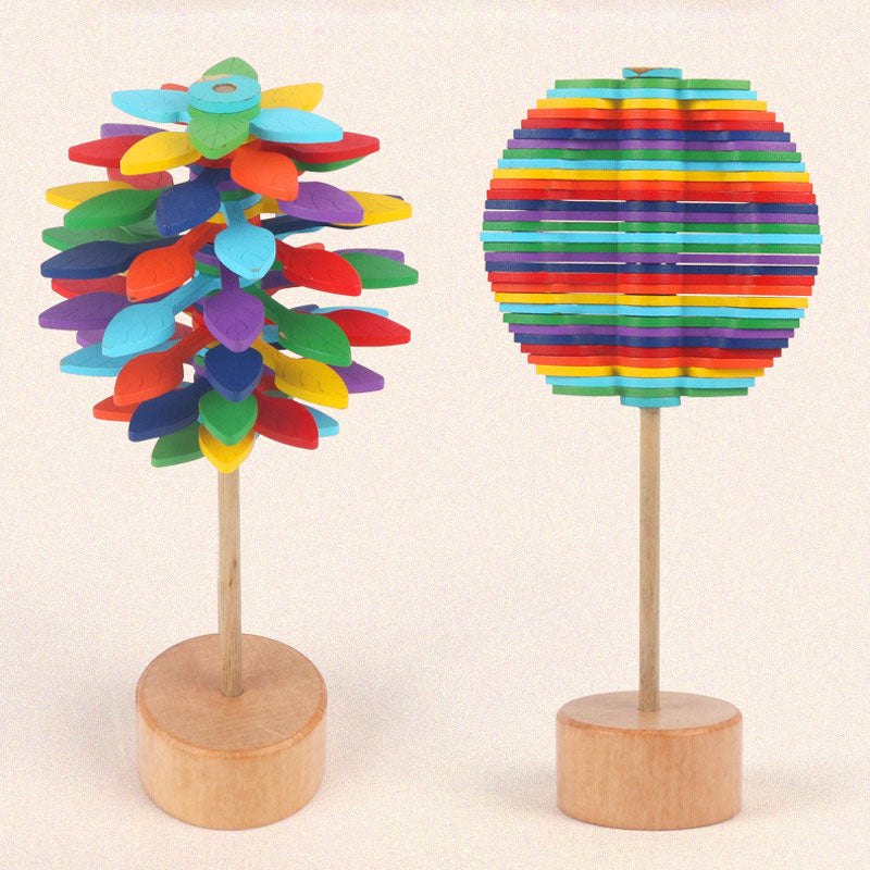 Lollipop Rotating Wooden Spinner