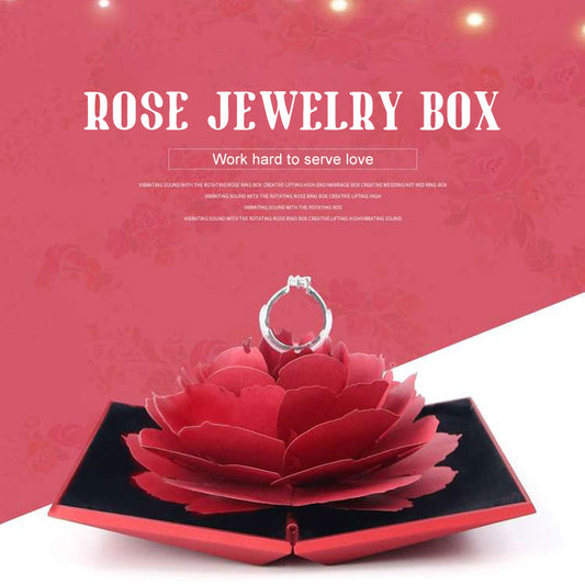 Rotating Rose Ring Box