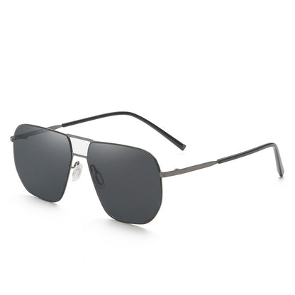 Polarized Metal Double Bar Sunglasses