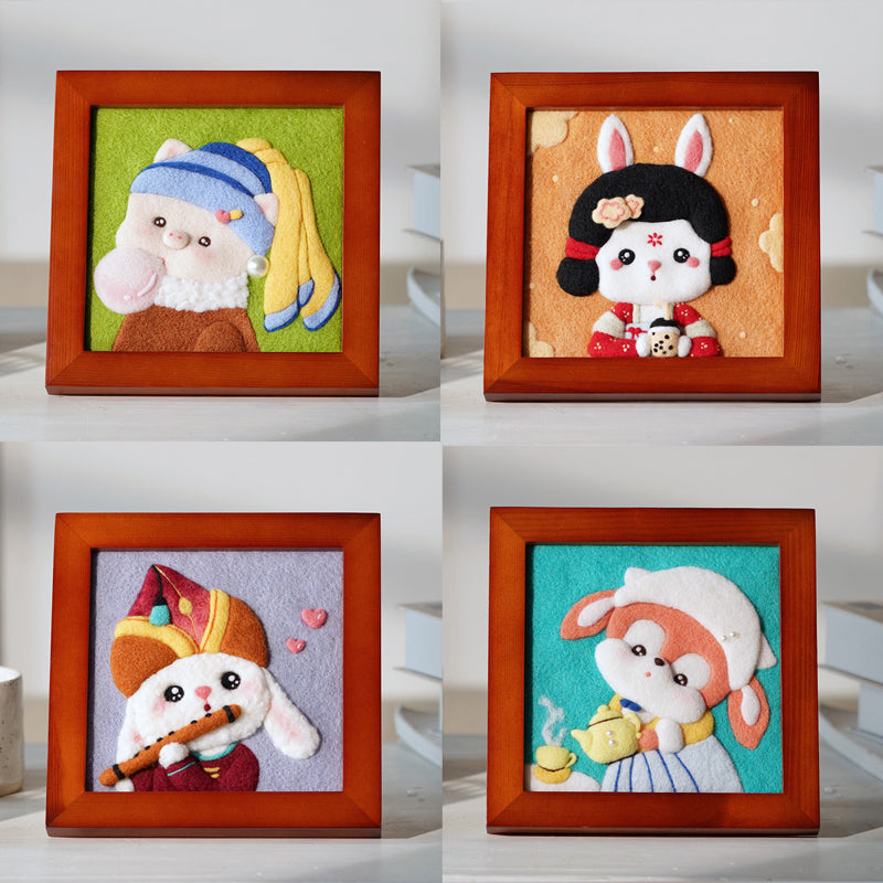 DIY Famous Painting Wool Felt