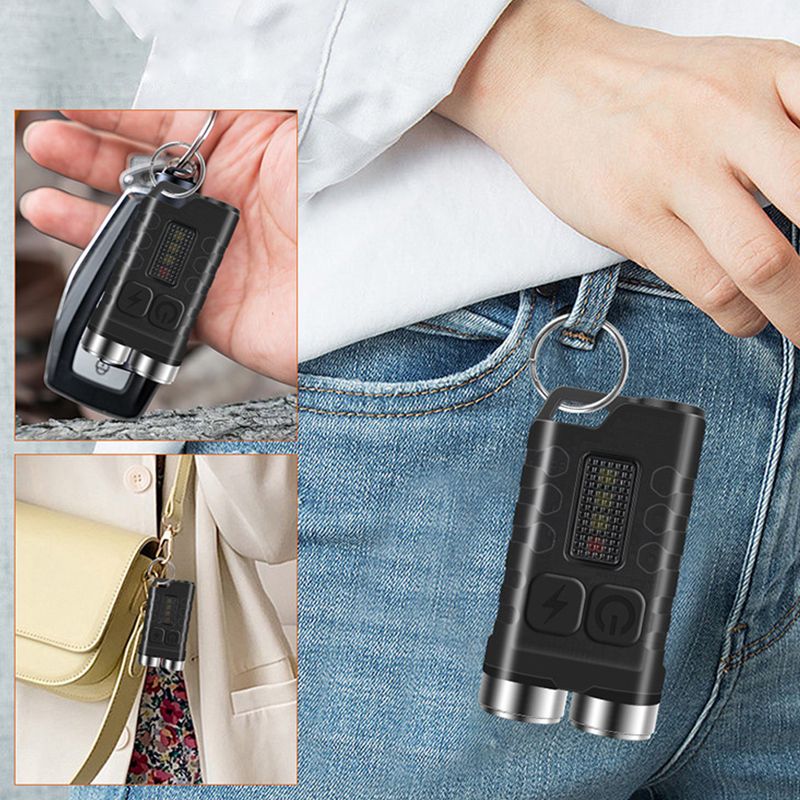 Magnetic Mini Keychain Flashlight