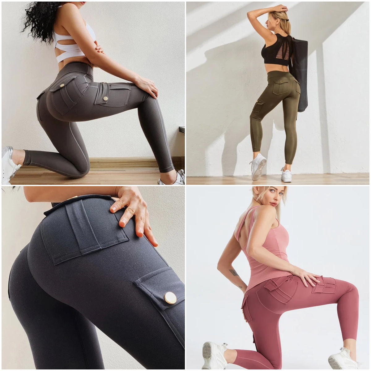 🔥Last Day-45% OFF🔥Women's Pocket Sexy Stretch Leggings Fitness Track