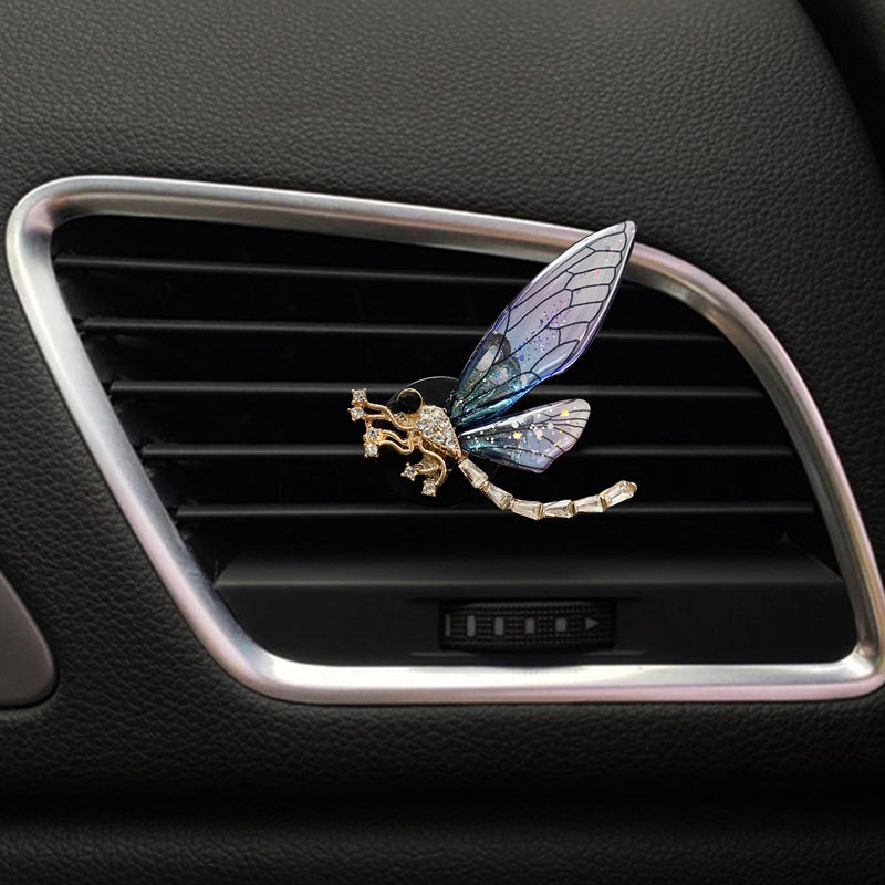 Exquisite Metal Butterfly Bee Dragonfly Car Perfume Clip