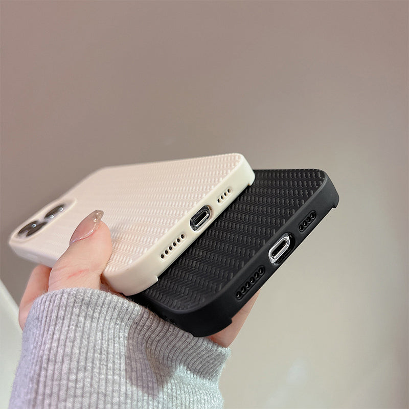 Geometric Plain Textured Phone Case