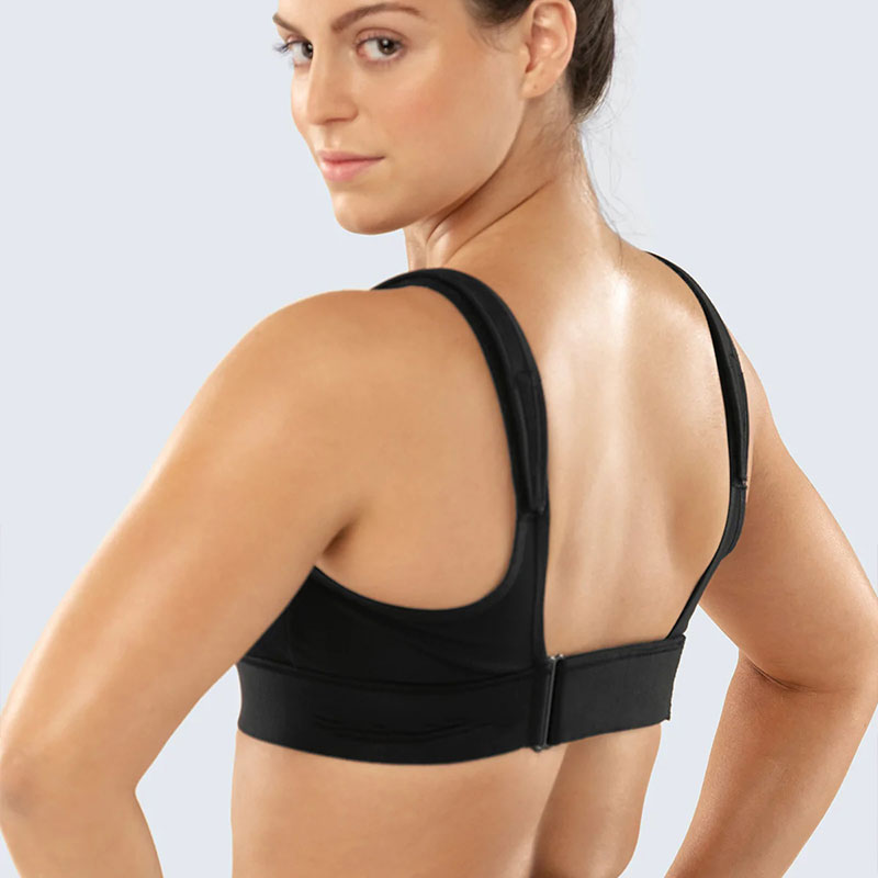 Plus Size Velcro Front Zip Sports Bra