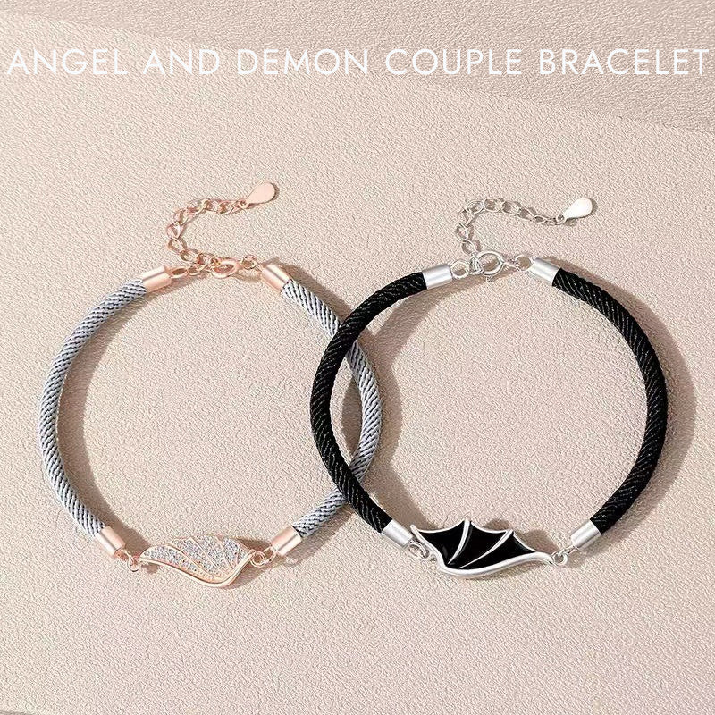 Angel and Demon Couple Bracelet