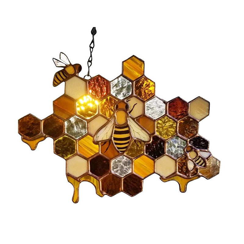 Stained Honeycomb Hanging Decoration