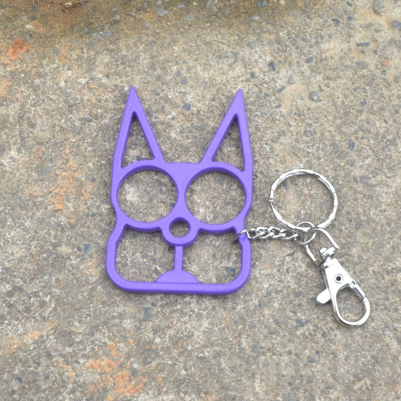 Justice Cat Two Finger Buckle with Key Ring